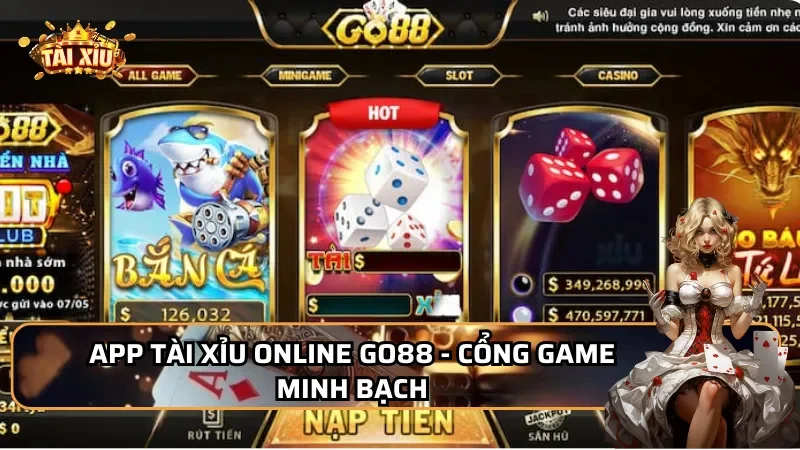 App tài xỉu online Go88 - Cổng game minh bạch